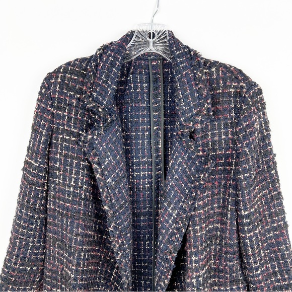 Theory tweed wool blend open front jacket size S - Picture 3 of 12